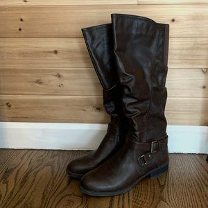 Tall Brown Leather Boots